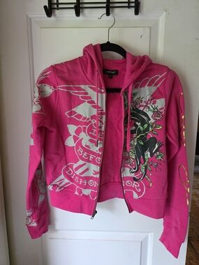 Ed Hardy Zip-Up Hoodie Jacket